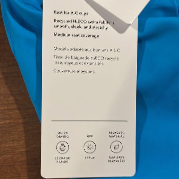 Athleta Malibu one piece swimsuit Santorini blue size XL. - Picture 9 of 9